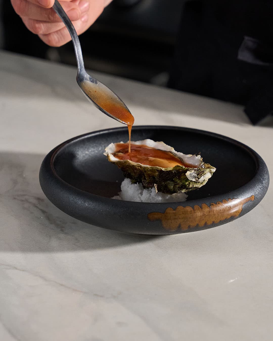 Ostra al Bloody Mary en Barrazero Bistro, Alicante