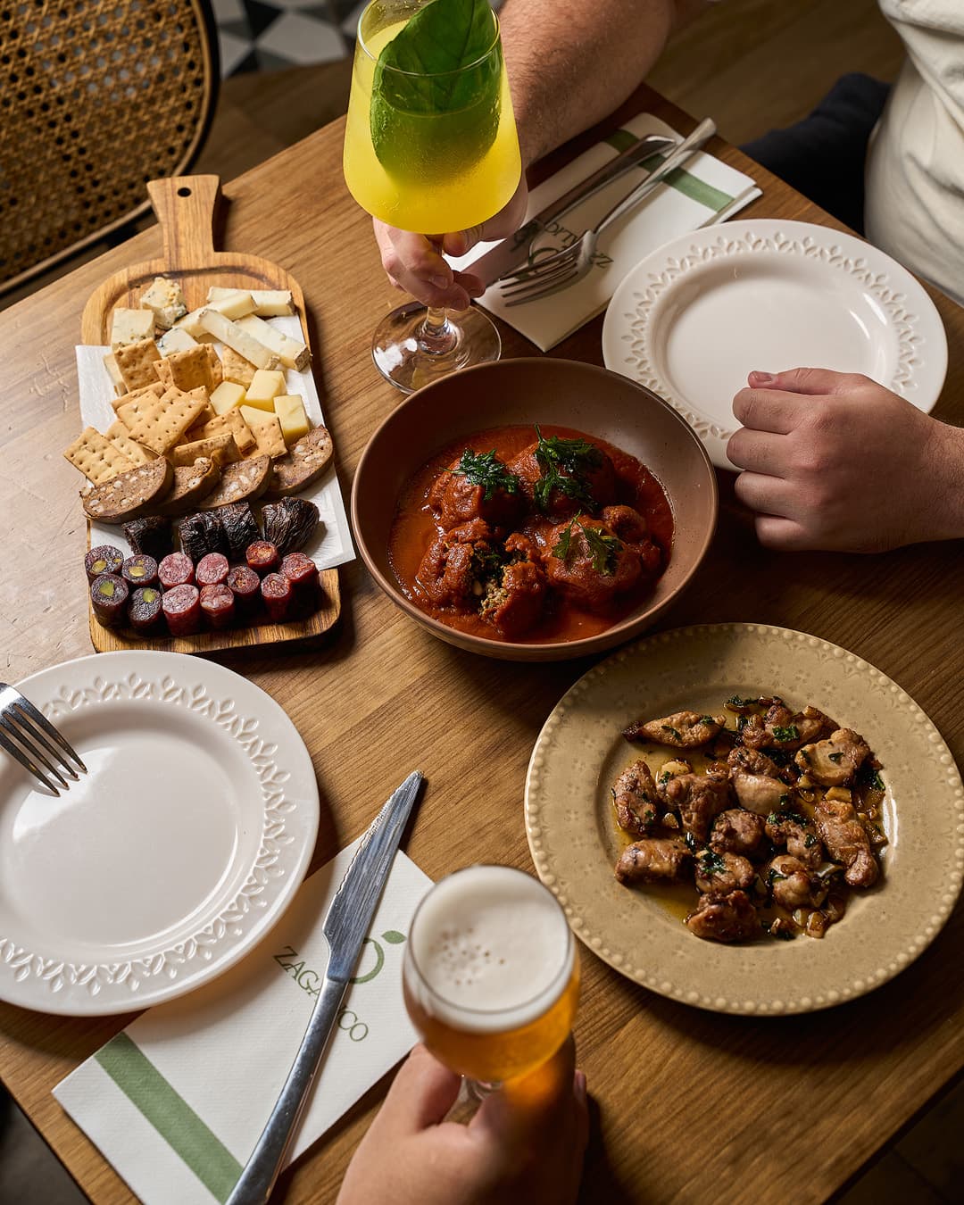 Several Murcian tapas dishes at Zagálico, Alicante