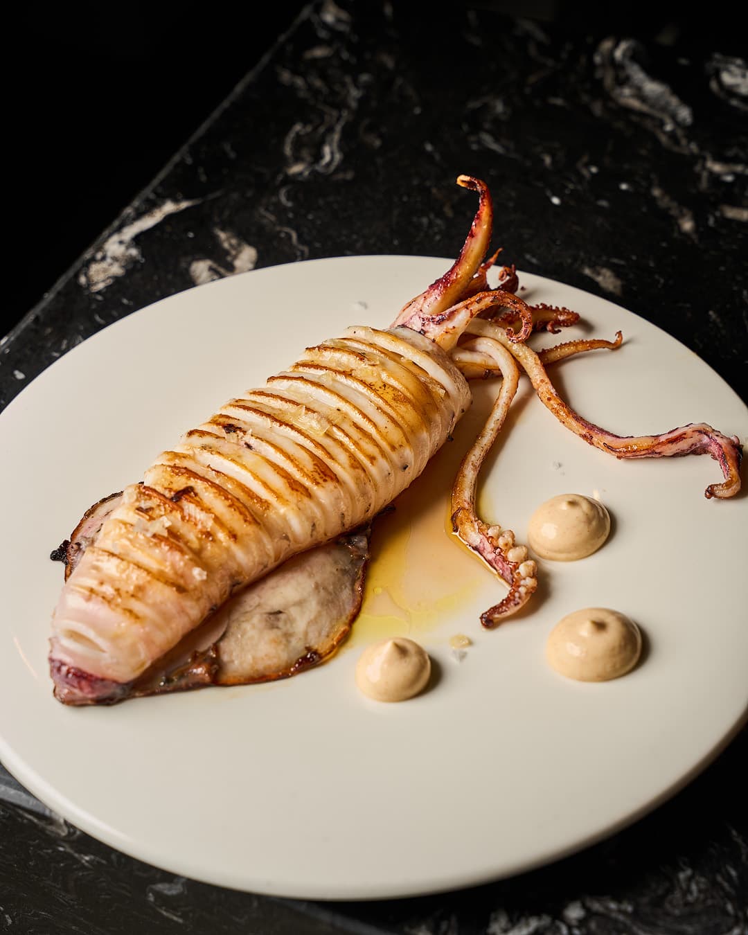 Calamar a la plancha en Teselas, Alicante