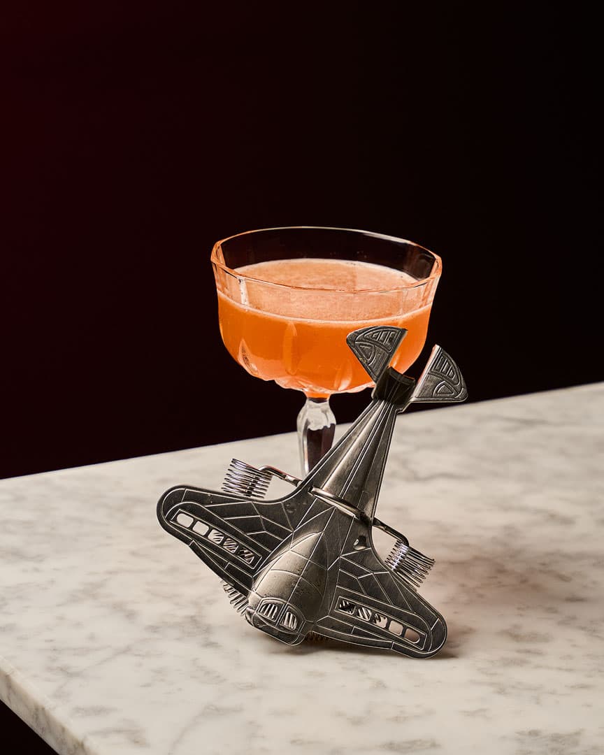 Aviation cocktail at The Whisper Cocktail Company