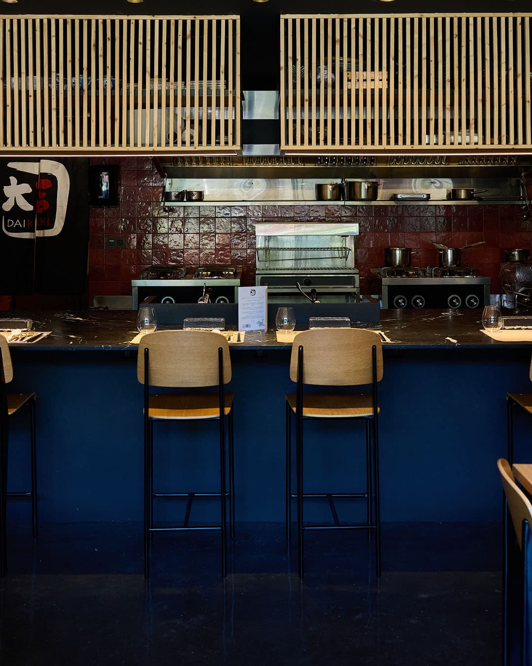 Bar at Daikichi Beach, Japanese restaurant on Alicante's seafront