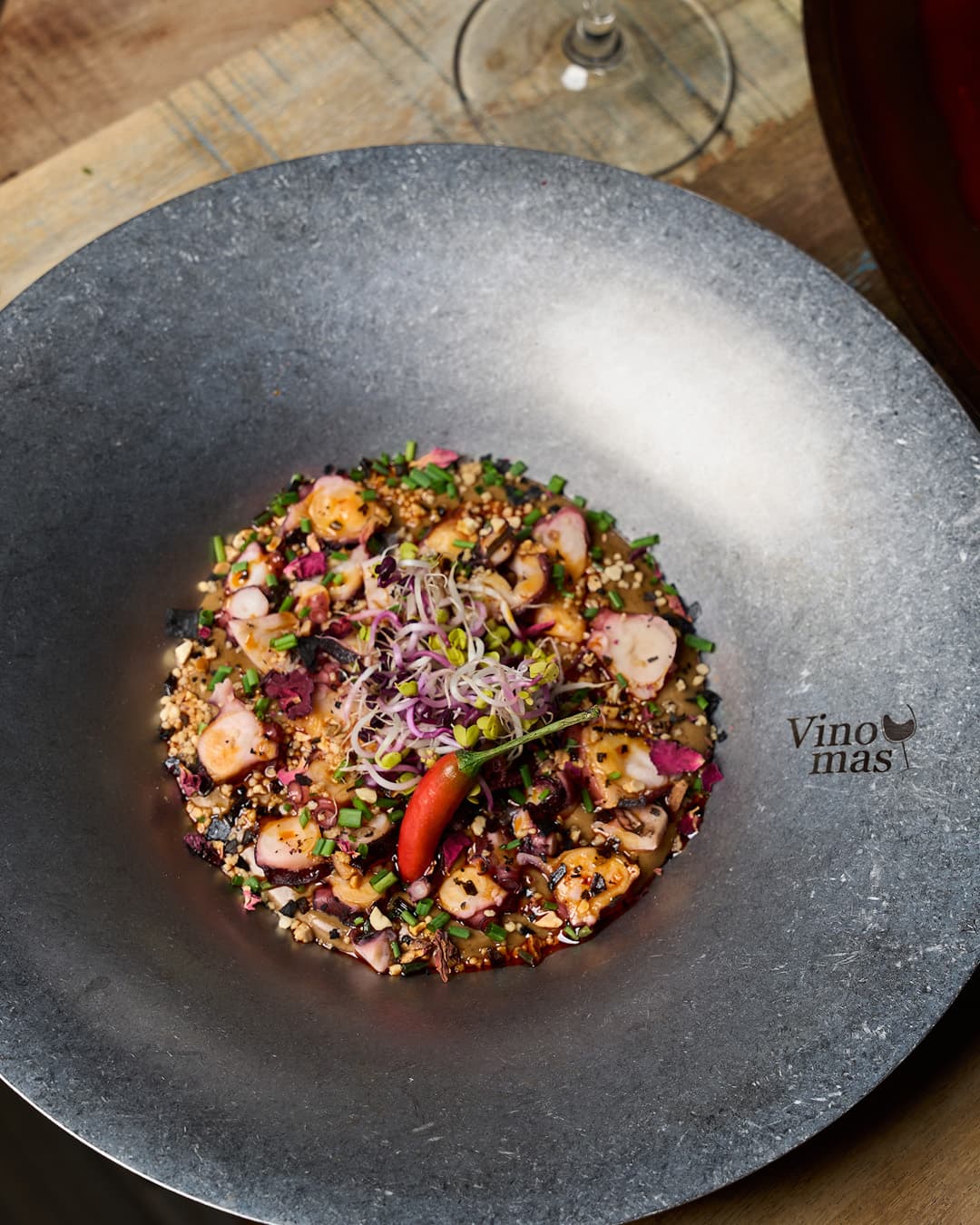 Galician-style octopus at Vino y Más, tapas bar in Alicante