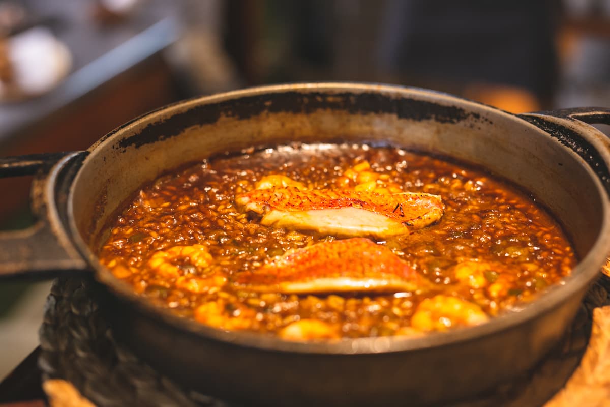 Dish at Nou Manolín restaurant in Alicante