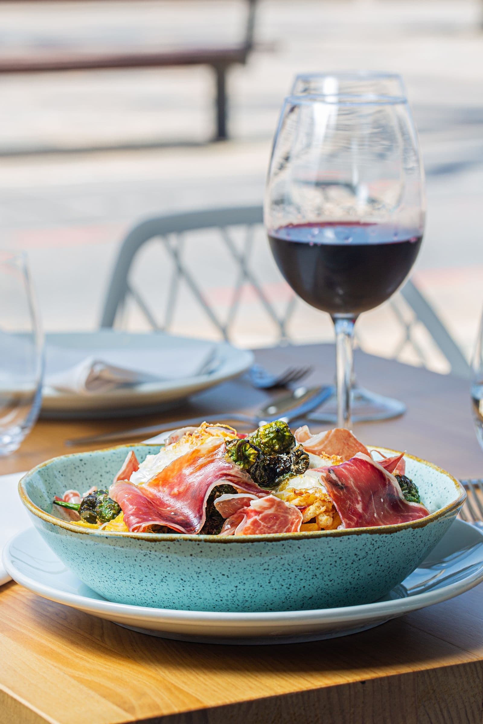 Mediterranean dish at Salitre, San Juan Playa, Alicante