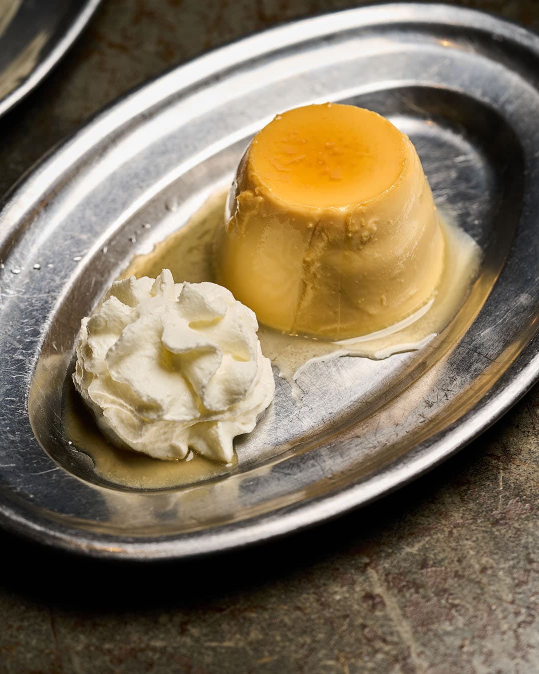Flan casero muy jugoso en Santabar, Santa Faz, Alicante