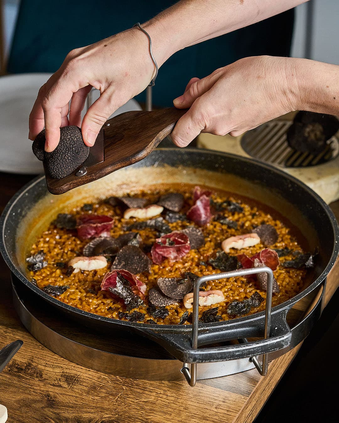 Arroz con trufa negra en Koiné Bistró, Alicante