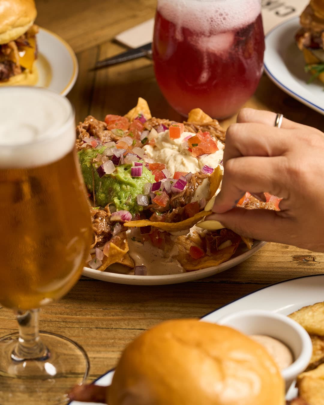 Homemade nachos at Circo Burger, Alicante